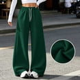 thumbnail image 6 of Hurxie Womens Wide Leg Sweatpants High Waisted Baggy Teen Girl Pants Fall Fashion Winter Clothes Lounge Travel Joggers With Pockets, 6 of 7