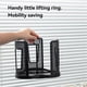 thumbnail image 2 of Rotating Coffee Cup Holder for Office and Kitchen Black Plastic Storage Rack, 2 of 3