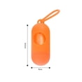 thumbnail image 2 of Dispensador de bolsas para excrementos de mascotas, de imitación de cuero, en paquete de 2 unidades, color negro y naranja, 2 of 5