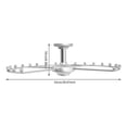 thumbnail image 2 of 360° Rotating Round Closet Rod, Silvery White Clothes Hanger Rack Space Saving Round Metal Hanger Storage Organizer for Wardrobes/Cloakroom/Laundry Room, 2 of 24