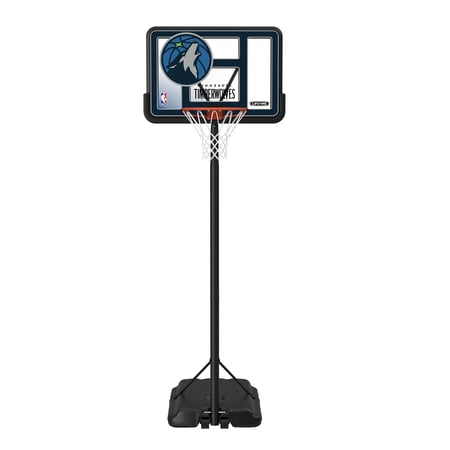 Lifetime NBA Minnesota Timberwolves 44 Portable Basketball Hoop with Wheels – 7.5 to 10 Ft Adjustable Height