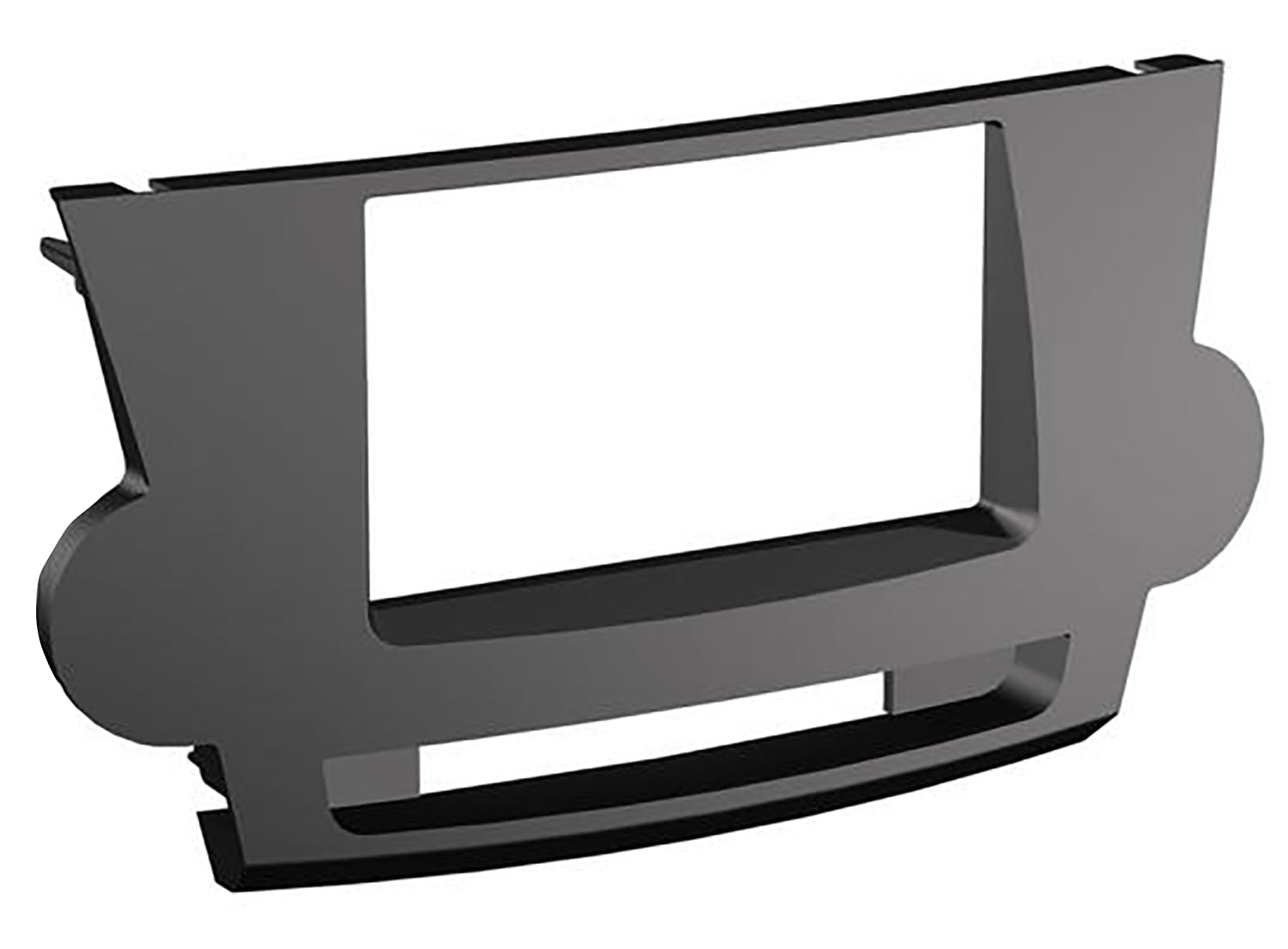 Scosche TA2089B Dble DIN & DIN + Pocket Dash Kit Compatible with 2008-13 Toyota Highlander Non-Navigation Black