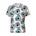 thumbnail image 3 of Rocae Watercolor Sunflower for Men's Moisture-Wicking Crew Tee - T-Shirt for Sports, Outdoor Activities, and Casual WearMedium, 3 of 9