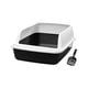 thumbnail image 2 of Caja de arena con ado de arena, semicerrada con prevención extraíble lateral alta Azul Zulema Bandeja de arena para gatos, 2 of 8