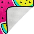 thumbnail image 4 of SKYSONIC Cosmic Crazy Watermelon Lightweight Carpet Mats Area Soft Rugs Floor Mat Doormat Decoration for Rooms Entrance 36x24 inch, 4 of 6