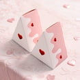 thumbnail image 4 of Triangle Cake Shaped Party Favor Box Set Gift Candy Container Wedding Birthday Party Decoration Treat Packaging Dessert Snack Storage Home Event Party Supplies Celebration Decoration Display, 4 of 6