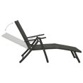thumbnail image 4 of vidaXL 3 Piece Patio Lounge Set Textilene and Aluminum Black, 4 of 11