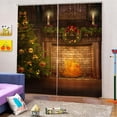 thumbnail image 2 of Rongfmy 2PCS Blackout Curtains Drapery Screen For Window Fireplace Background Decoration 14, 2 of 5
