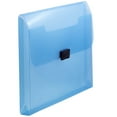 thumbnail image 2 of JAM Plastic Buckle Portfolio, 9.5x13.25x1.1, 1/Pack, Blue, 2 of 2