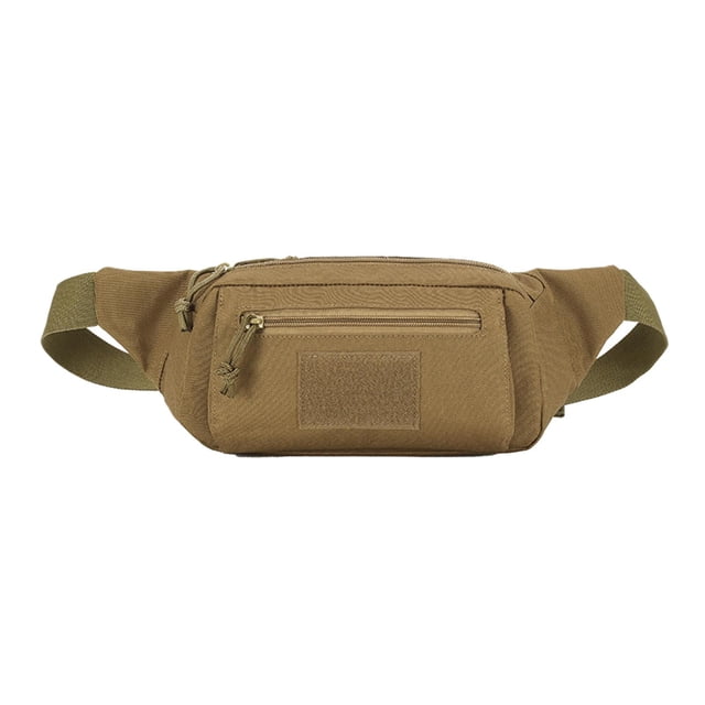 Riñonera para cintura al aire libre, bolsa para acampar al aire libre, senderismo, pesca, cinturón, color kusrkot Riñonera