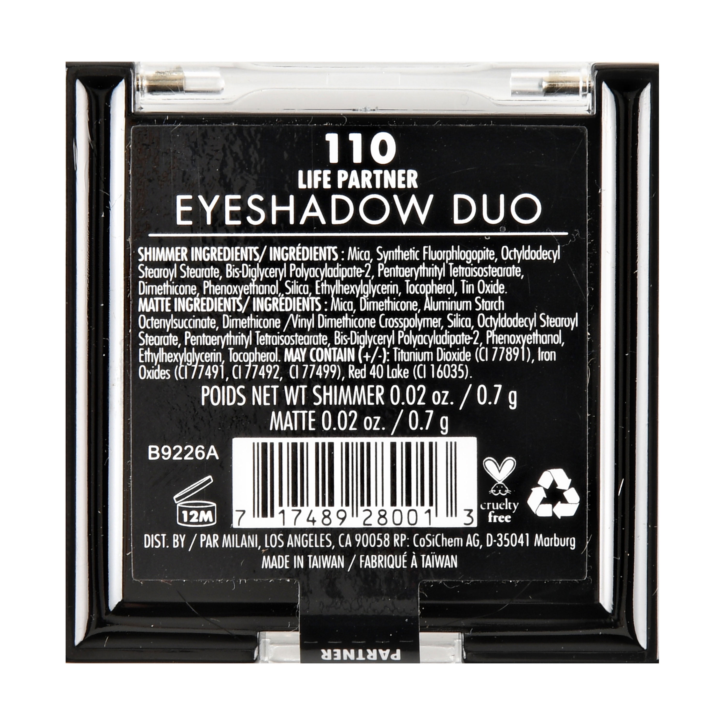Milani Eye Shadow Duo (Life Partner)