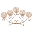 thumbnail image 1 of elabros Decorativos Puente de de Cristal elabros de elabros de elitas Adorno Romántico con 5 Tazones elabros de Sunnimix Candelero de cristal, 1 of 7