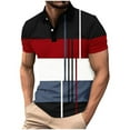 thumbnail image 2 of Weiqiqre T-Shirts Chemises pour Hommes T-Shirt à Manches Courtes à Blocs de Couleur Col Rond Chandail Décontracté Basique Chemises, 2 of 4