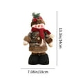 thumbnail image 3 of Ganfancp Papá Noel Muñeco de Nieve Reno Figurita Decoración con Altura Ajustable Decoración de Escritorio de Navidad Ofertas Del Día Sólo En Línea 1 Muñeca, 3 of 6