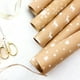 thumbnail image 3 of Papel De Regalo Navideño Retro Marrón Con Copos De Nieve. Papel De Regalo Pom Star Extra White Para Cajas De Regalo., 3 of 3