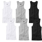 goyoma Men's Assorted Tank Undershirts A-Shirts, 12 Pack , SIZE:M,L,XL,2XL, A SHIRT FOR MEN , 100% Cotton