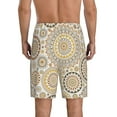thumbnail image 3 of Kdxio Flowers and Leaves Print Mens Sleep Shorts Bottoms Soft Comfy Pajama Wear Pants with Drawstring Pockets, 3 of 7