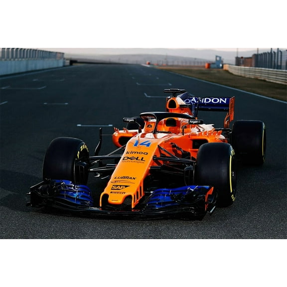 McLaren MCL33 F1 Formula 1 Car Racing Car Wall Poster - 12x18 Inch Laminated Poster - Stunning Detail and Bold Colors