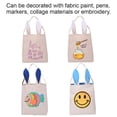 thumbnail image 4 of Aspire 6 PCS Easter Basket with Bunny Ears Easter Bunny Costume Accessories Party Decorations - Canvas, 4 of 4