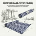 thumbnail image 4 of FH Home Outdoor Rug - Waterproof, Fade Resistant, Crease-Free - Premium Recycled Plastic - Herringbone - Large Patio, Deck, Sunroom, Camping, RV - Fresno - Navy - 6 x 9 ft, 4 of 9