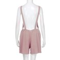 thumbnail image 5 of Babysbule Women Shorts Clearance Women Elastic Waist Dungarees Linen Cotton Pockets Rompers Playsuit Shorts PK/XL, 5 of 5