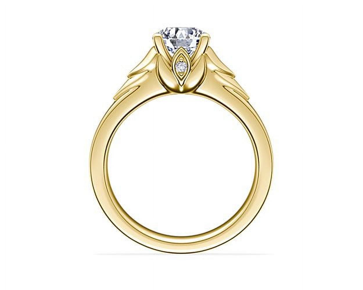 1.05ct Brilliant Round Cut unique Fine jewelry Created White Sapphire Gem I