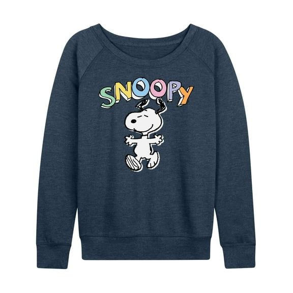 Peanuts - Snoopy Sketchy - Women's Lightweight French Terry Long Sleeve Shirt