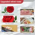 thumbnail image 4 of Velvet Red Roses Artificial Flowers, Fake Roses Long Stem, Real Touch Faux Roses Bouquet Upgraded Artificial Red Roses for Home Wedding Party Office Hotel Centerpiece Arrangement, 4 of 5