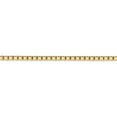 thumbnail image 2 of Real 14kt Yellow Gold 2.5mm Box Chain; 24 inch; Lobster Clasp; for Adults and Teens; for Women and Men, 2 of 4