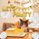 thumbnail image 5 of Decoración inflable con huellas de patas y sombrero, ecológica, reutilizable, divertida pancarta de globo de cumpleaños con forma de perro y gato dorado en 3D, 5 of 8