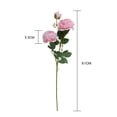 thumbnail image 7 of SPRING PARK Artificial Rose Flowers Peony Fake Flower Cloth Flowers Rose for Home Bridal Wedding Party Festival Decor, 7 of 7
