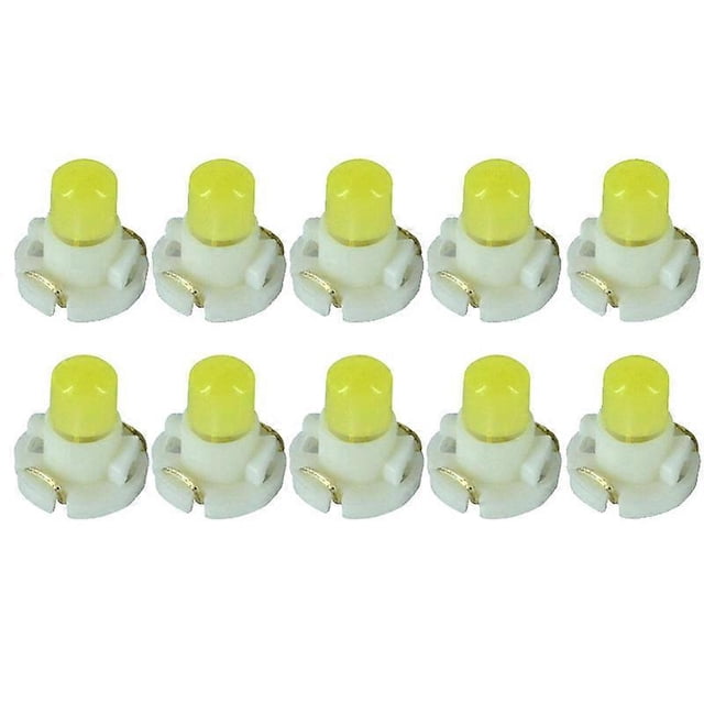 10 luces LED T3 T42 COB para panel de instrumentos de coche, indicador de tablero, lámpara de control central, luz de cuña de 12 V