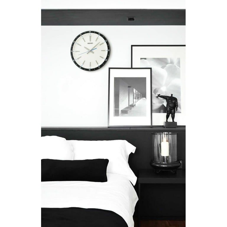 【未使用品】Projection Clock アラビック ホワイト Atomic Wall Clock 14in. X-Wave