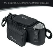 StrollAir - Universal Organizer for Single Strollers - Compatible with CosmoS, SOLO, Nuna, Baby Jogger, Bumbleride, Uppababy, Bugaboo - Black (Black)