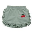 thumbnail image 2 of ATOGUTA Girls' Shorts Summer Cute Ruffle Printing Casual Shorts Green, Size 6M-5T, 2 of 5
