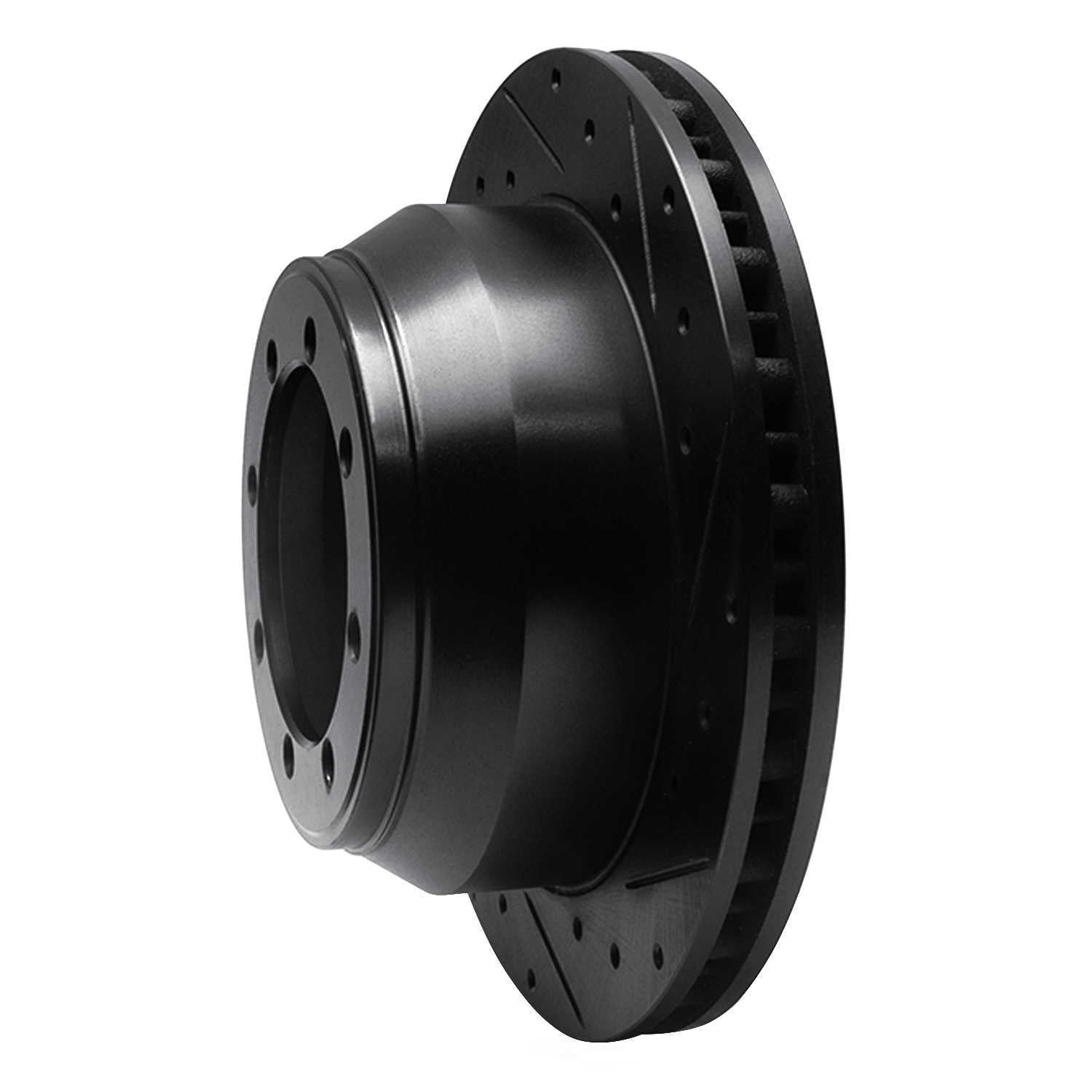 Dynamic Friction Company 633-54160R DFC Brake Rotor - Drilled And Slotted - Black