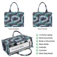 thumbnail image 2 of Large Capacity Tote Bag,Blue Green Gold Marble Pattern Handbag Fashion Luxury Tote Bag,15.7"x13"x 5.1" Inches,Laptop Compatible, 2 of 6