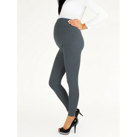 

Domingbub Women Ladies High Waist Soft Maternity Full Length Leggings Pregnancy Warm Over Bump Pants Grey M
