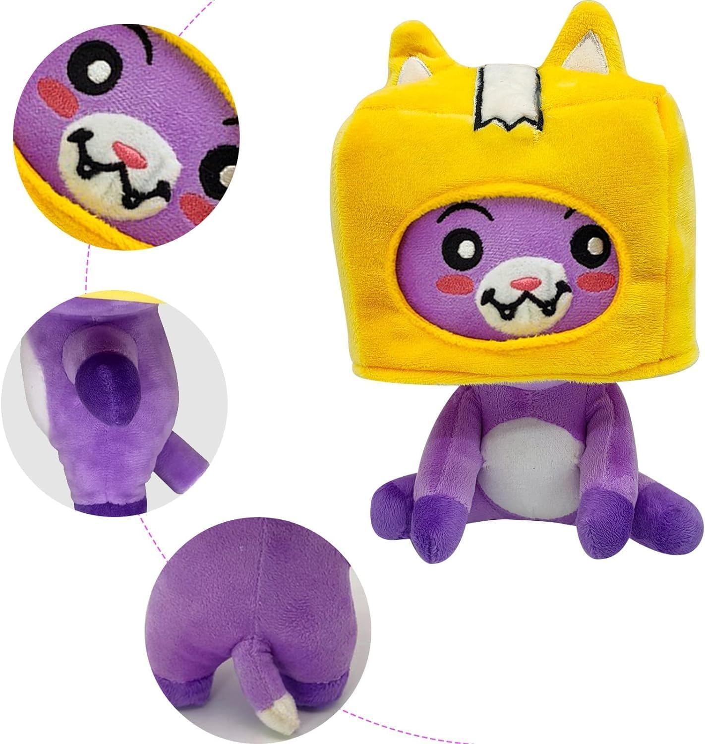 Lanky Box Plushies With Detachable Head Mask, LankyBox Plushies,Cute ...