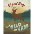 thumbnail image 2 of Penner, Janelle 12x14 Gold Ornate Wood Framed with Double Matting Museum Art Print Titled - Discover the Wild II, 2 of 4
