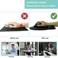 thumbnail image 2 of Avolia Mouse Pad with Wrist Support, Ergonomic Mouse Pad with Memory Foam Wrist Rest Cushion, Non- Rubber Base Gaming Mice Pad for Home Office Computer Laptop, Grey, 2 of 13