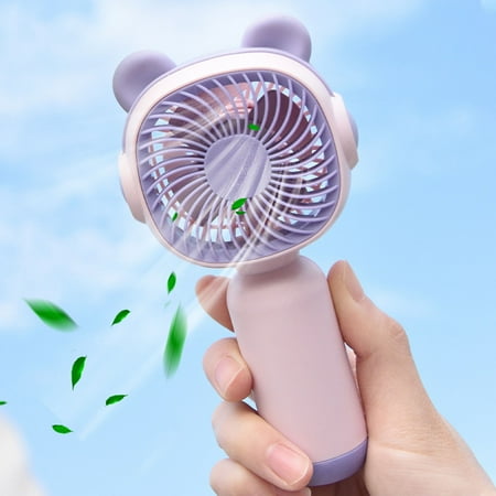 

lulshou Handheld Fan Clearance Portable Handheld USB Charging Mini Cartoon Outdoor Student Desktop Fan for Travel Outdoor