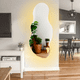 thumbnail image 4 of Espejo de Pared asimétrico Irregular 60X150 cm para Sala de Estar, baño, Entrada, Espejo Decorativo Moderno con luz led, 4 of 4