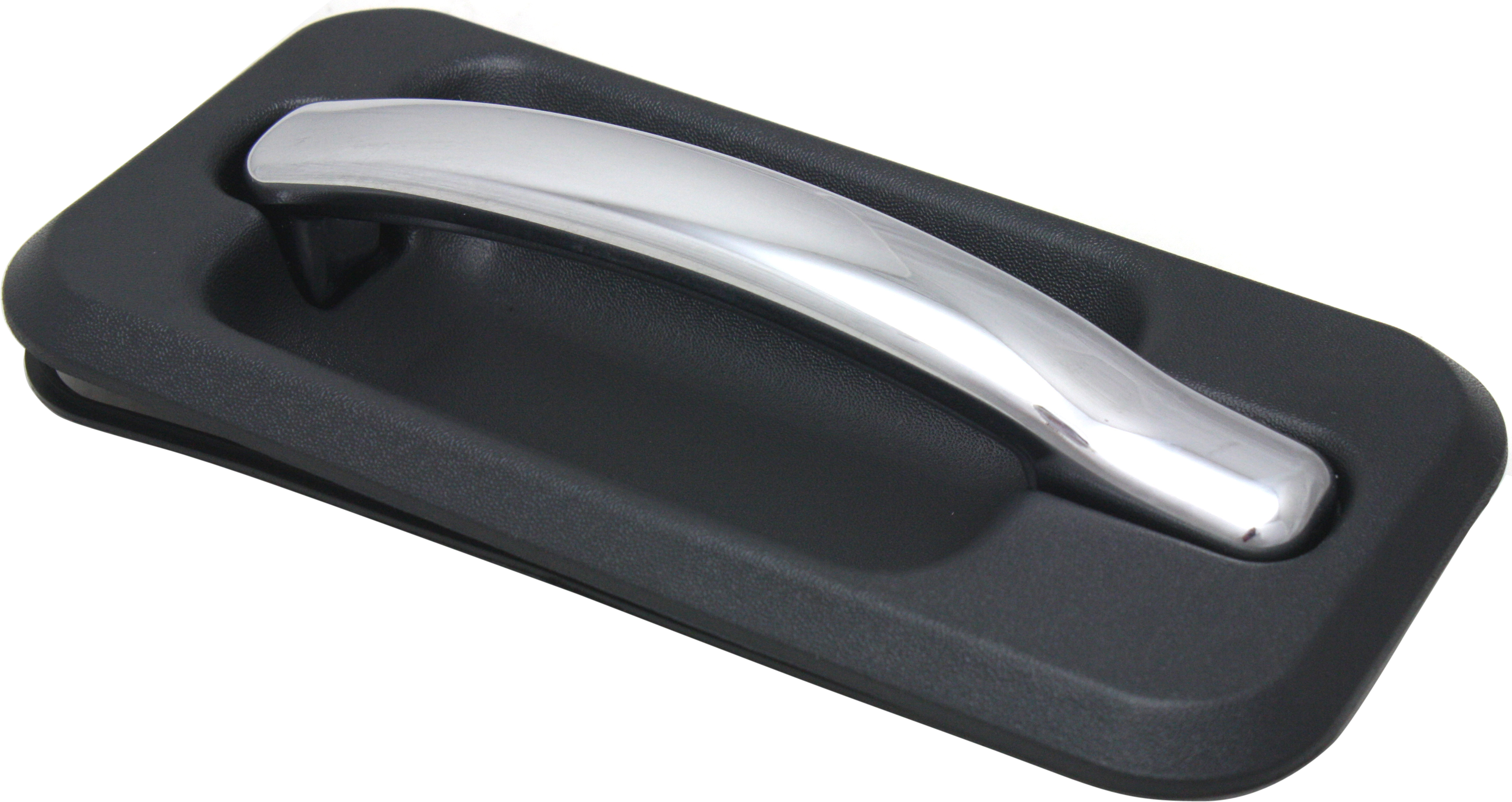 Replacement REPH491312 Exterior Door Handle Compatible with 2003-2009 Hummer H2 Rear, Left Driver Black bezel with chrome lever