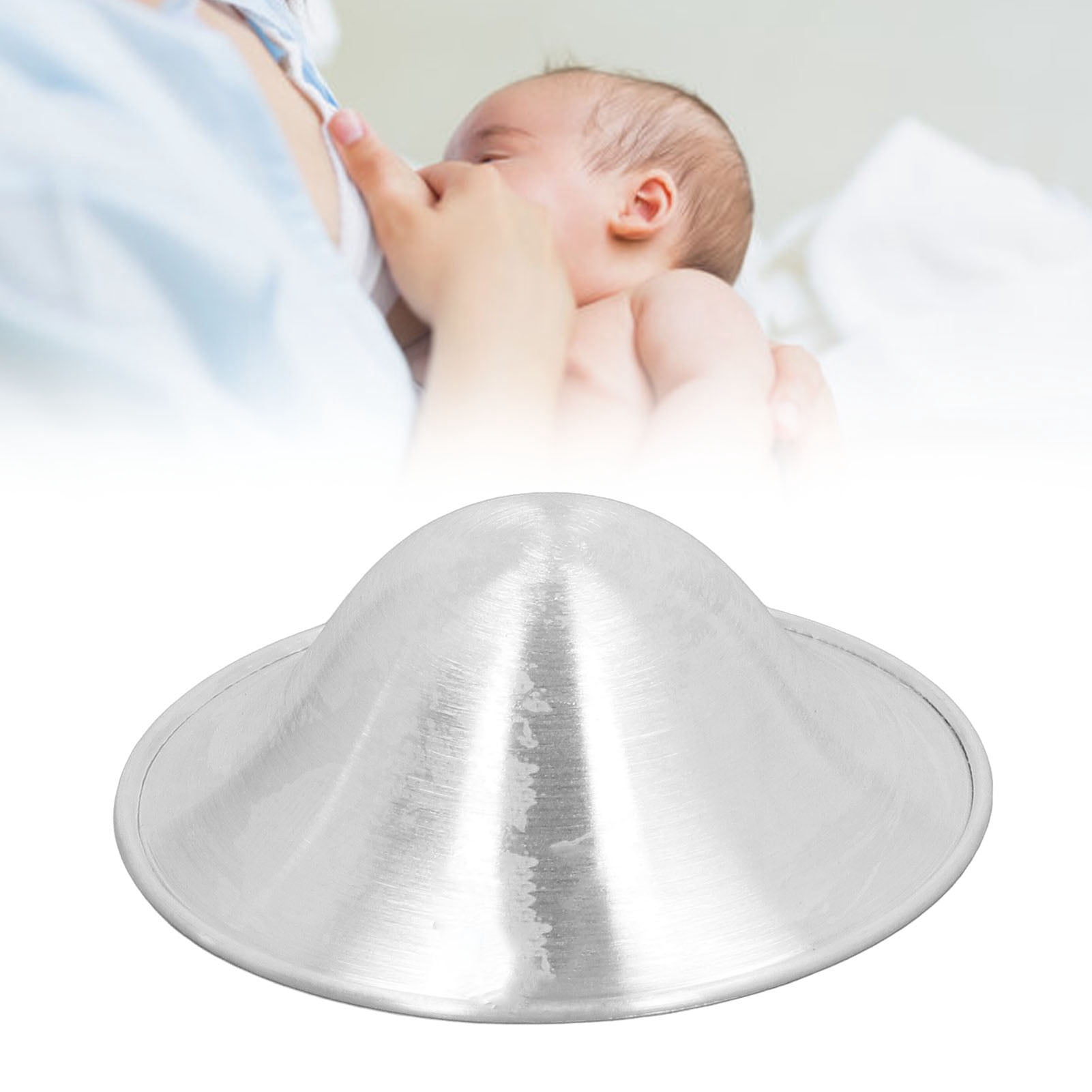 Silver Nursing Cups - 925 Silver Nipple Shields, Soothe & Protect For Breastfeeding Moms
