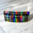 thumbnail image 2 of Holographic Vinyl Decal United States Street Racing Permit Funny Sticker, 2 of 3