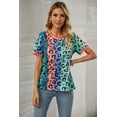 thumbnail image 3 of POGLIP T-shirt Léopard à Base Multicolore pour Femme, 3 of 6
