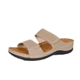 thumbnail image 4 of Sandales d'Été pour Femmes, Mode Décontractée, Couleur Unie, Bout Ouvert, Semelle Épaisse Compensée, 4 of 6