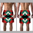 thumbnail image 3 of luoweisi Men's Beach Shorts Quick Dry Swim Trunks with Mesh Lining Geometry L, 3 of 5