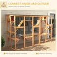 thumbnail image 3 of PawHut Catio Playground Outdoor Cat Enclosure Wooden Cat House Shelter, 3 of 9